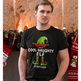 I am The Cool Naughty Elf Funny Elf Tシャツ
