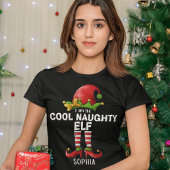 I am The Cool Naughty Elf Funny Elf Tシャツ