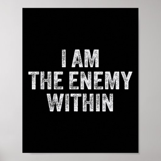 I Am The Enemy Within Pun Voting Trump 2024 Electi ポスター (正面)