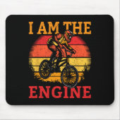 I Am The Engine Mountain Biker Sunset  マウスパッド (正面)