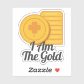 I Am The Gold St Patrick's Day Gold Coins シール (シート)