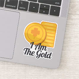 I Am The Gold St Patrick's Day Gold Coins シール