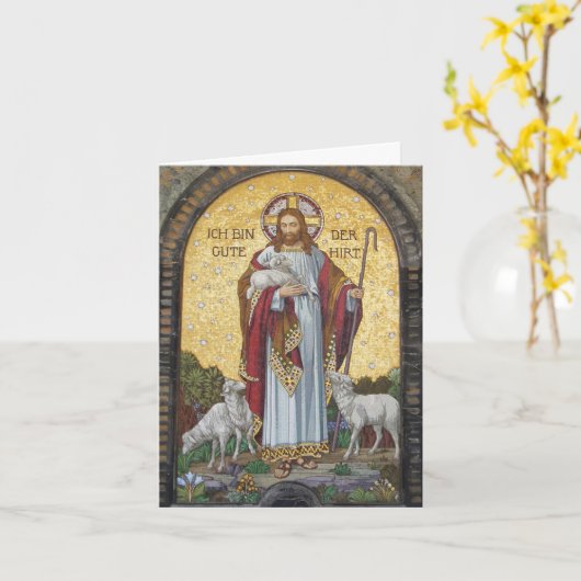I am the Good Shepherd.  カード (黄色い花)