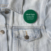 I am the Lord Who Heals You Bible Verse Dark Green 缶バッジ (インサイチュ)