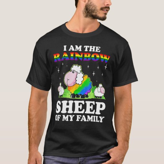 I Am The Rainbow Sheep Of My Family Lesbian Gay Lg Tシャツ (正面)