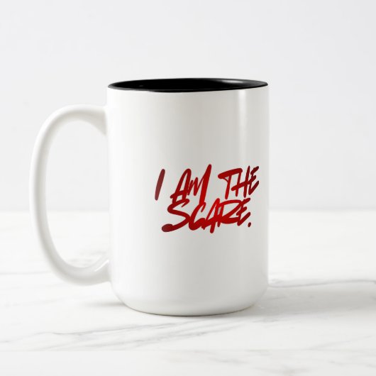 I AM THE SCARE – Bold & Fearless Coffee & Tea Mug ツートーンマグカップ (左)
