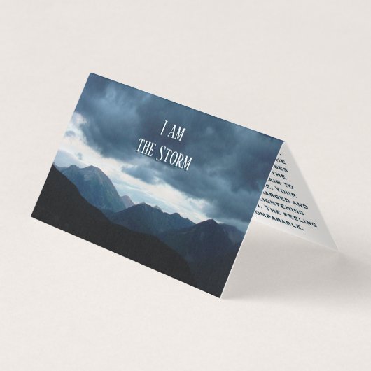 I Am The Storm Amaging Storyおもしろいカード (正面)