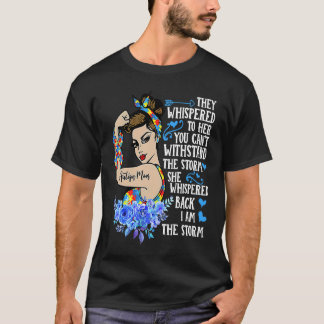 I Am The Storm Strong Woman Autism Awareness Puzzl Tシャツ