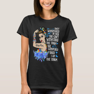 I Am The Storm Strong Woman Autism Awareness Puzzl Tシャツ