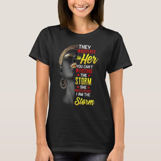 I Am The Strong African Queen Girls Black History  Tシャツ (正面)
