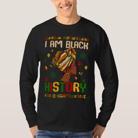 I Am The Strong African Queen Girls Black History  Tシャツ (正面)
