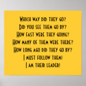 I am their leader! Poster ポスター (正面)