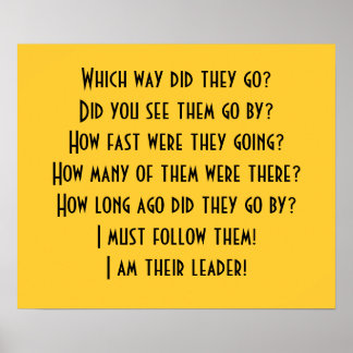 I am their leader! Poster ポスター