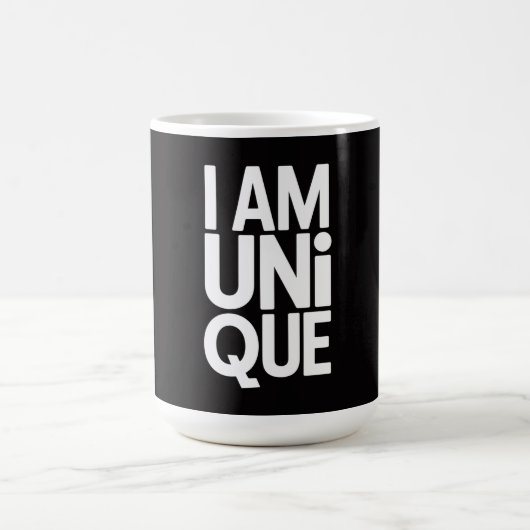 I am unique コーヒーマグカップ (中央)