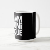 I am unique コーヒーマグカップ (正面右)