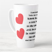 I Am Who I am collection. カフェラテマグ (左アングル)