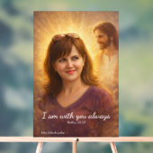 I Am With You Always" Watercolor Wall Poster アクリルサイン (ニュートラル)