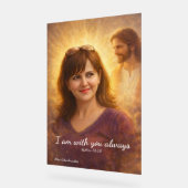 I Am With You Always" Watercolor Wall Poster アクリルサイン (傾斜)