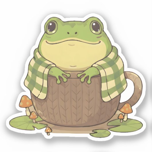 I am Zochi, the Cozy Frog シール (正面)