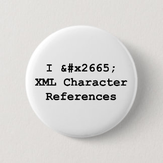 I & #x2665 XML 缶バッジ