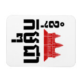 I Angkor (ハート)カンボジア(カンプチア)クメール語 マグネット (横)