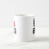 I Angkor (ハート)カンボジア（カンプチア）クメール語 モーフィングマグカップ (中央)