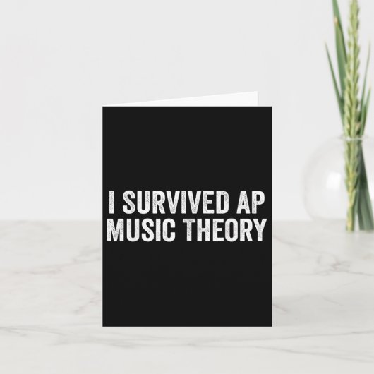 I Ap生き延び音楽おもしろい理論Ap Examination Qu カード (正面)