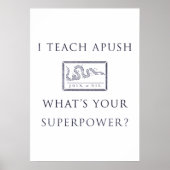 I AP 教え US History(APUSH) ポスター (正面)