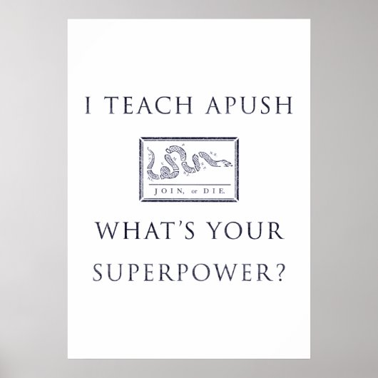 I AP 教え US History(APUSH) ポスター (正面)