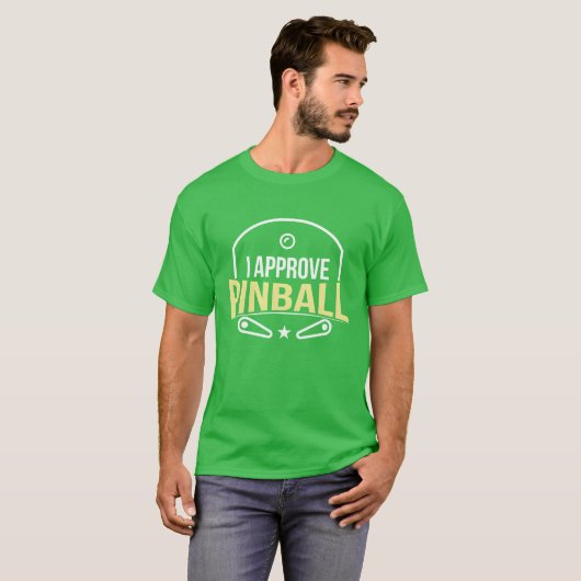I Approve Pinball boy Tシャツ (正面フル)