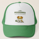 I Are Programmer Beep Boop Funny キャップ (正面)