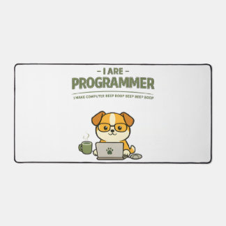 I Are Programmer Beep Boop Funny Desk Mat デスクマット