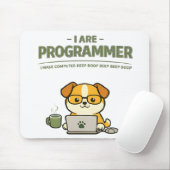 I Are Programmer Beep Boop Funny Mouse Pad マウスパッド (マウス)