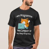 I are Programmer  Cat Gamer PC Video Games Tシャツ (正面)