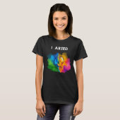 I Arted Art おもしろい Graphicカッコいいカラフル Artist Gif Tシャツ (正面フル)