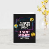 I Asked My Brain For Logic  カード (黄色い花)