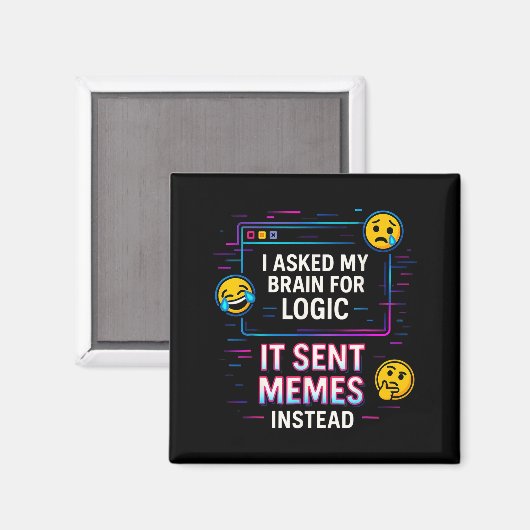 I Asked My Brain For Logic マグネット (正面/裏面)