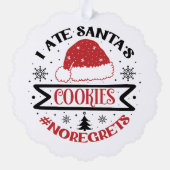  I Ate Santa's Cookies オーナメントカード (裏面)