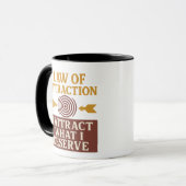 I Attract What I Deserve | Motivational Quote Mug マグカップ (正面左)