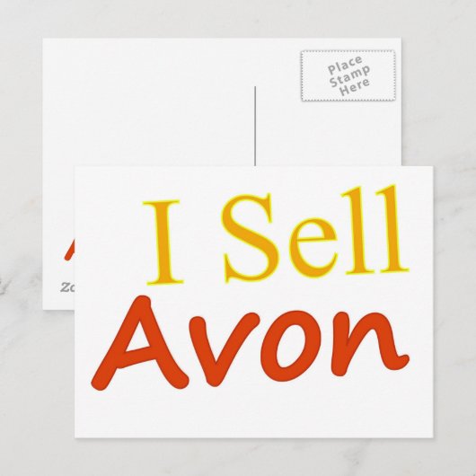 I Avon White Background ポストカード (正面/裏面)
