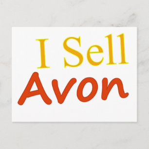 I Avon White Background ポストカード