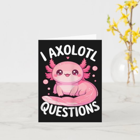 I Axolotlの質問 カード (黄色い花)
