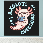 I Axolotlの質問 キャンバスプリント (インサイチュ (ウッドフロア))