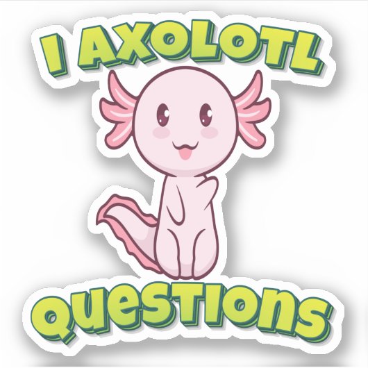I Axolotlの質問 シール (正面)