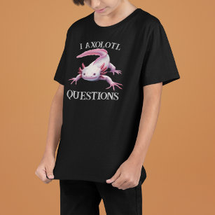 I Axolotl質問おもしろいデザイン Tシャツ