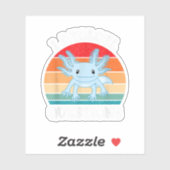 I Axolotl質問かわいいレトロおもしろいAxolotl シール (シート)