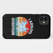 I Axolotl質問かわいいレトロおもしろいAxolotl Case-Mate iPhoneケース (裏面(横))