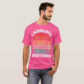 I Axolotl質問サラマンダー Tシャツ (正面フル)