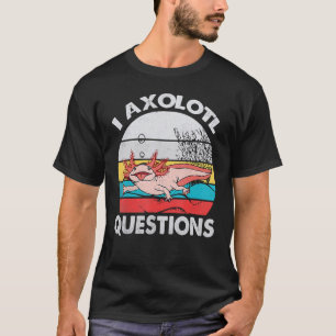 I Axolotl質問ヴィンテージAxolotlキッズボーイズGir Tシャツ