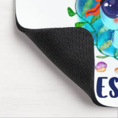 I Axolotl質問、かわいいAxolotlブルーかわいい マウスパッド (コーナー)